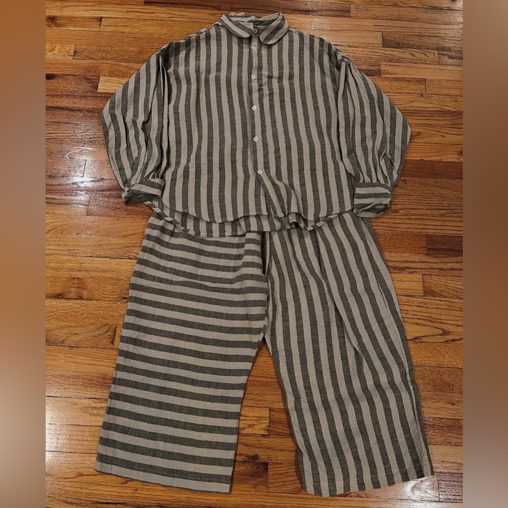 kindred of Ireland set of willow blouse and Amelia trousers
